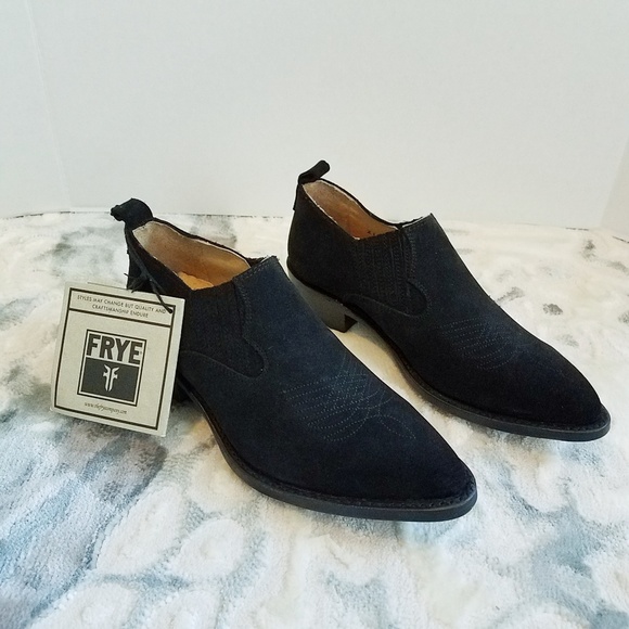 Frye Shoes - Frye Billy Shootie genuine suede pointyToe booties